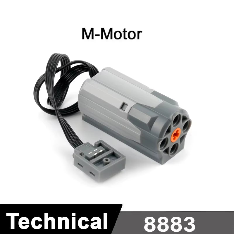 MOC Train Motor Kit Servo,Battery Box, IR Remote, LED Lights Power Functions Parts for Smart Technical Building Blocks Creations