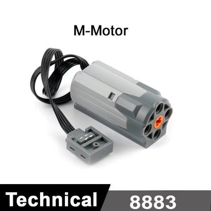 MOC Train Motor Kit Servo,Battery Box, IR Remote, LED Lights Power Functions Parts for Smart Technical Building Blocks Creations