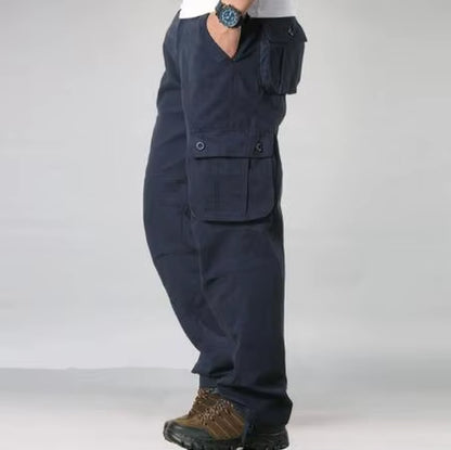 Cotton Men'S Cargo Pants Casual Multi Pockets Tactical Work Pants Men Outerwear Straight Slacks Long Trousers for Men Clothing