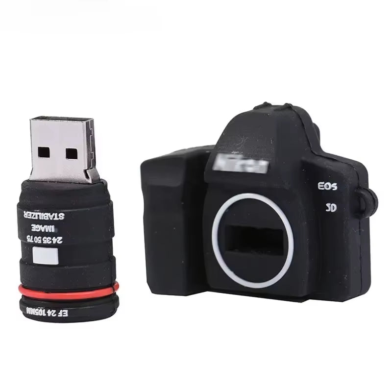 Hot Selling Camera Shape USB Flash Memory Stick Thumb Drive 64GB/32GB /16GB Memory Stick Flash Card Photography Gifts