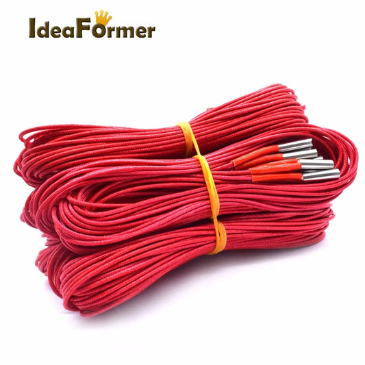 2Pcs 3D Printer 12V/24V 40W Reprap 12V/24V 40W Ceramic Cartridge Heater for 3D Printer Prusa Mendel IR3