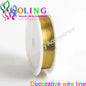 0.4MM 12M/Roll Wire Line Mixed Multicolor Plated Beaded Crafts DIY Choker Bracelet Necklace Jewelry Making