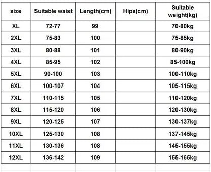 Plus Size 8XL 11XL 12Xl Middle-Aged Men'S Summer Thin Elastic Band High Waist Cotton Casual Trousers Dad Oversize 9XL 8XL 7XL