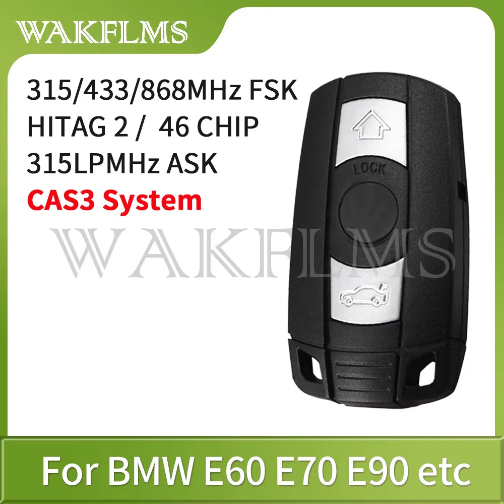 Remote Key 433Mhz 315Mhz 315LP Mhz 868MHZ for BMW 1 3 5 6 Series X1 X6 Z4 E60 E70 E71 E91 E92 2004-2015 CAS3 CAS3+