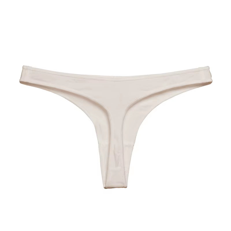Women G String Thongs Low Rise Contton Tanga Briefs Sexy Panties Ladies' Seamless Lingerie Female Underwear Strings 1 Piece