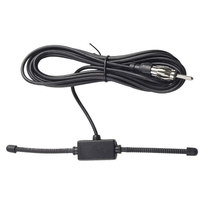 Car Radio Antenna AM/FM Radio Sheep Antenna T-Shaped Small-Sized Hidden Glass Car Stereo AM FM Dipole Antenna Instrument Part