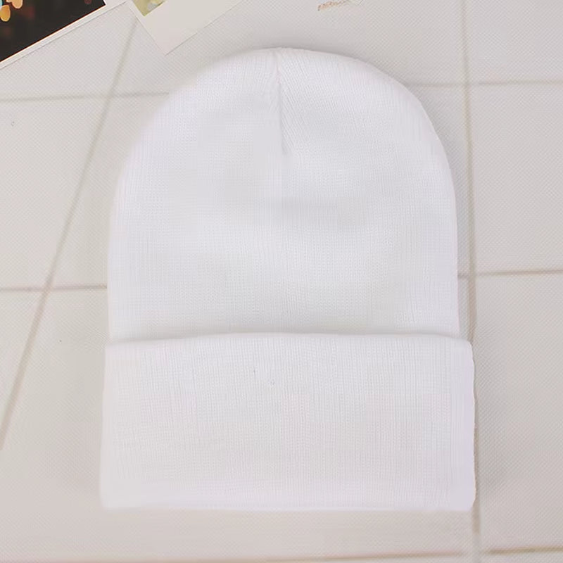 Solid Color Winter Hats for Woman New Beanies Knitted Cute Hat Girls Autumn Female Beanie Caps Warmer Bonnet Ladies Casual Cap