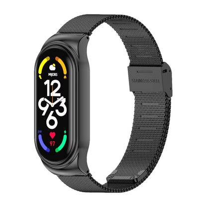 Strap for Mi Band 10 9 8 7 6 5 4 3 Bracelet Silicone Wristband for Xiaomi Mi Band 8 Metal Strap for Mi Band 7 Watchband Leather