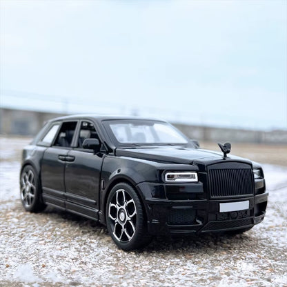 1:32 Luxury Business Car Alloy Model, Unique Decorations of the Car Center Console, Cool Sound and Light, High-End Fun Ornaments