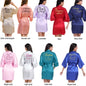 Customized Logo Wedding Date Name Bathrobe Faux Silk Bridal Robe Bride Bridesmaid Wedding Robes Woman Bachelorette Preparewear