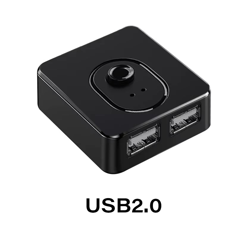 USB 3.0 Switcher KVM Switch 1X2/2X1 Bidirectional USB Hub for Computer Laptop to Keyboard Mouse Printer U Disk USB 2.0 Extender