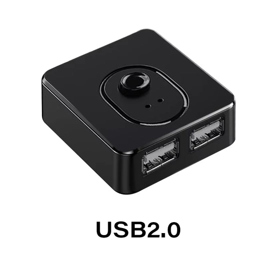 USB 3.0 Switcher KVM Switch 1X2/2X1 Bidirectional USB Hub for Computer Laptop to Keyboard Mouse Printer U Disk USB 2.0 Extender