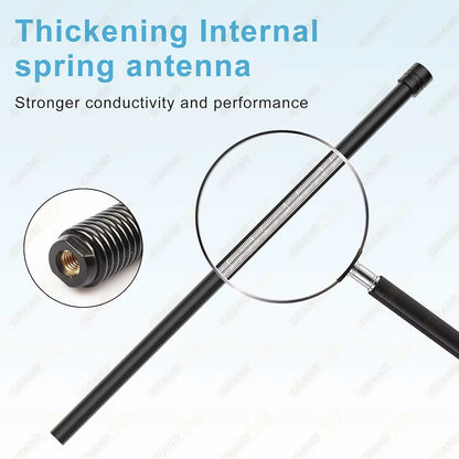 Universal Marine Radio Antenna AM/FM for Golf Cart ATV UTV RV Truck Excavator Tractor RVR Yacht Waterproof Flexible Signal