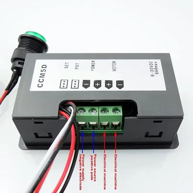 DC 6V 12V 24V 5A CCM5D Digital Display LED Motor Controller PWM DC Motor Controller Variable Speed Regulator