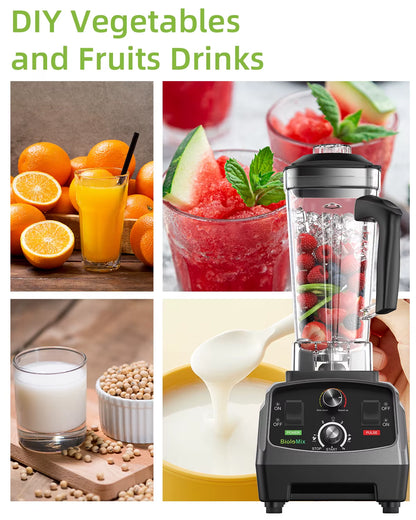 T5200 Blender Mixer Spare Parts 2L Square Container Jar Jug Pitcher Cup Bottom with Serrated Smoothies Blades Lid BPA FREE