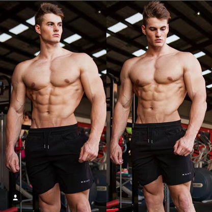 2023 New Men Gym Fitness Loose Shorts Bodybuilding Joggers Summer Quick-Dry Cool Short Pants Male Casual Beach Brand Sweatpants