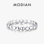 Hot Authentic Original Fashion 100% Solid 925 Sterling Silver Heart Finger Ring Forever Love Jewelry Valentine'S Day Gift