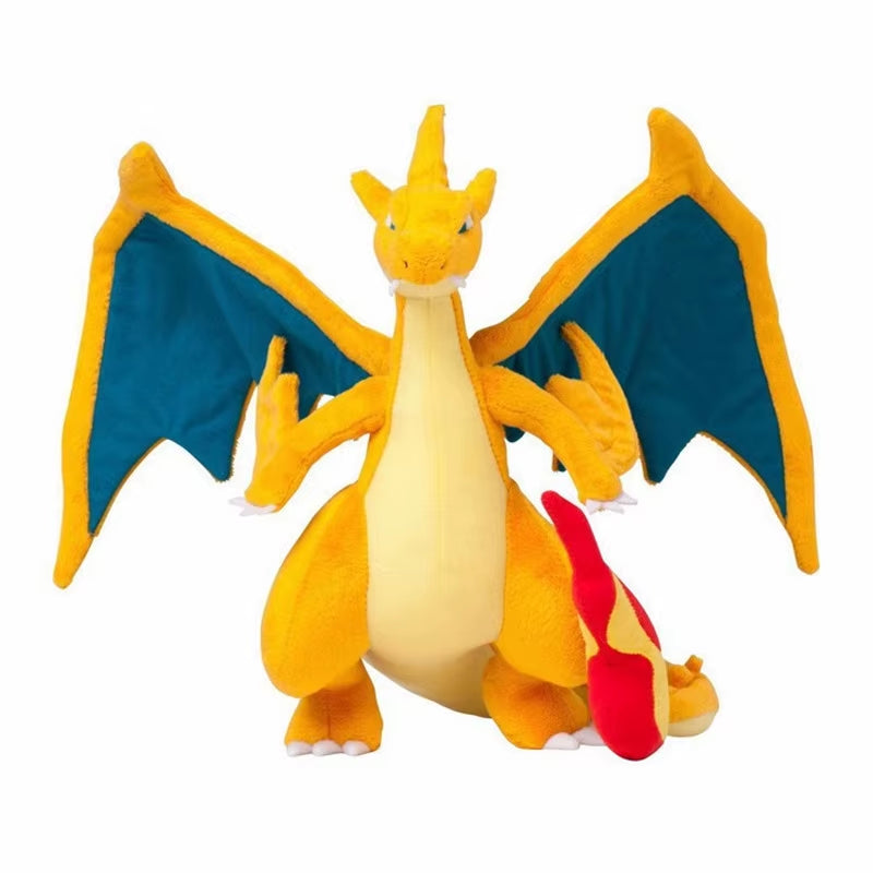 10" Mega Charizard Plush Toys Mega Evolution X & Y Charizard Plush Toy Doll Soft Stuffed Animals Toys Gifts for Children Kids
