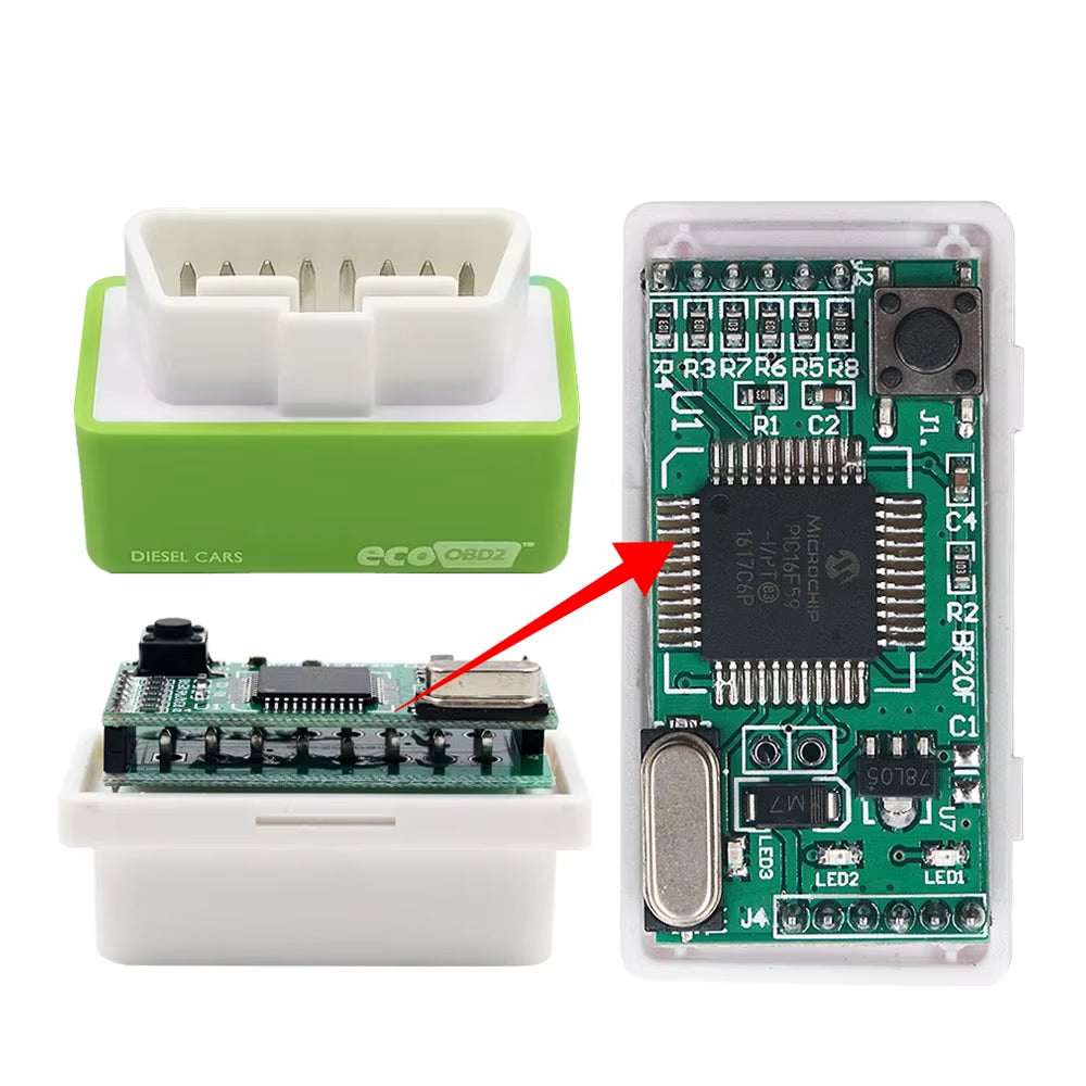 15% Fuel save Ecoobd2 Nitro Obd2 for Benzine Petrol Gasoline Cars Eco OBD Diesel Nitro OBD2 Chip Tuning Box Plug&Driver