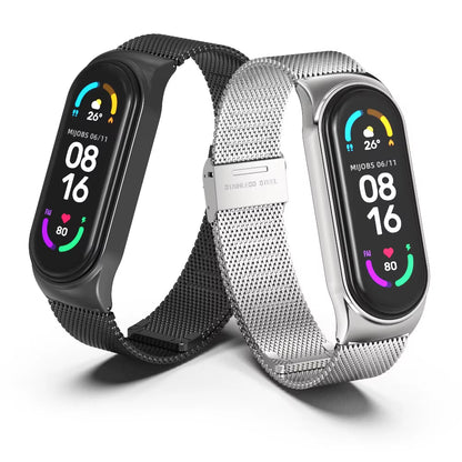 Strap for Mi Band 10 9 8 7 6 5 4 3 Bracelet Silicone Wristband for Xiaomi Mi Band 8 Metal Strap for Mi Band 7 Watchband Leather