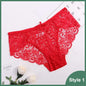 Women'S Panties Sexy Lace Transparent Underwear Hollow Out Female Low Waist Briefs Breathable Lingerie Intimates Underpants