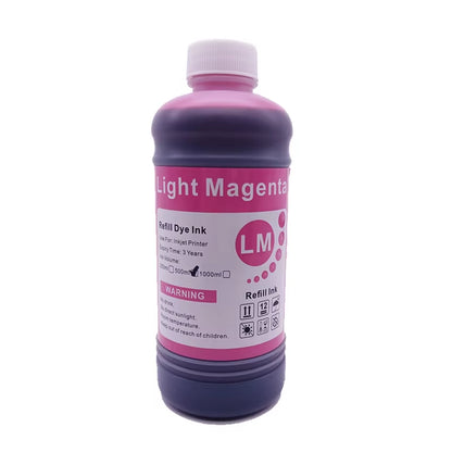500ML Universal BK C M Y Refill Dye Based Ink Large Capacity Use for  Canon HP Brother Lexmark Samsung Dell Inkjet Printer