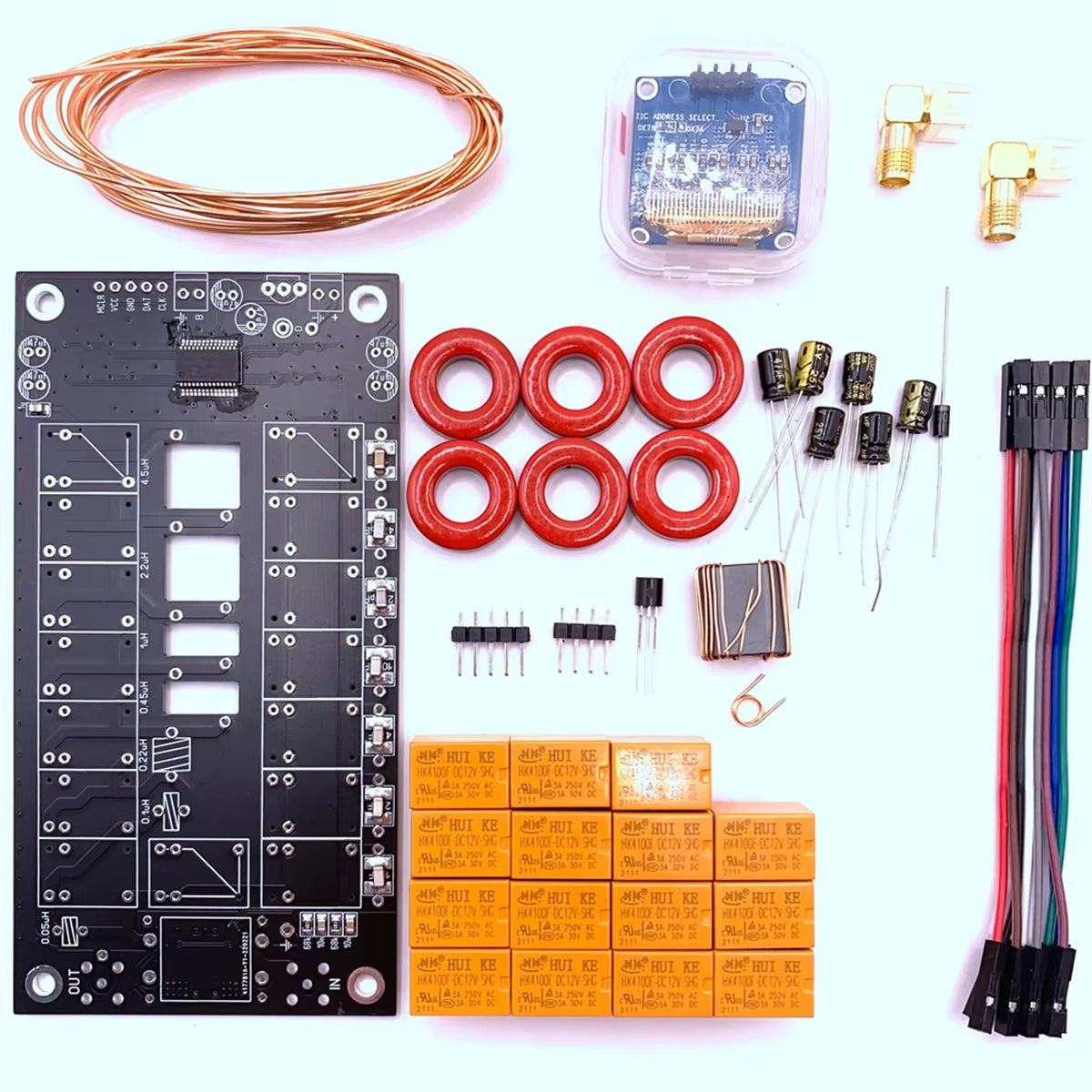 ATU 100 DIY Kits Antenna Tuner DIY Kit N7DDC 7X7 for Communication