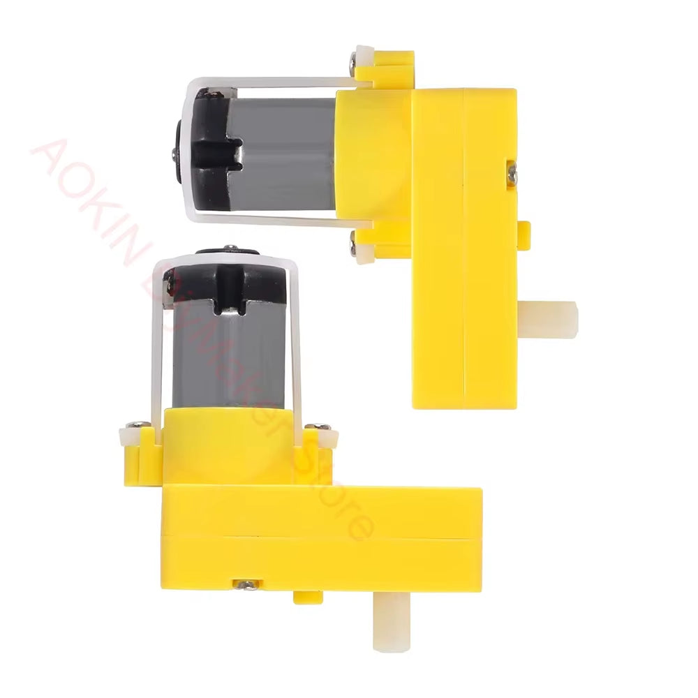 DC Electric Gear Motor L DC 3V-6V L Shape TT Motor Dual Shaft Intelligent Car Chassis for Arduino DIY Smart Car Robot
