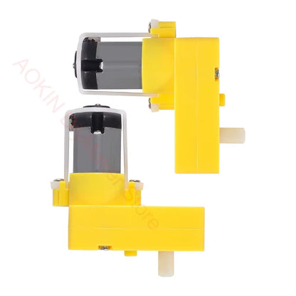 DC Electric Gear Motor L DC 3V-6V L Shape TT Motor Dual Shaft Intelligent Car Chassis for Arduino DIY Smart Car Robot