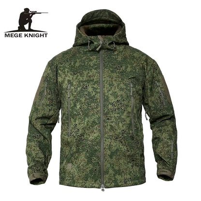 Mege Brand Clothing Autumn Men'S Military Camouflage Fleece Jacket Army Tactical Clothing Male Camouflage Windbreakers