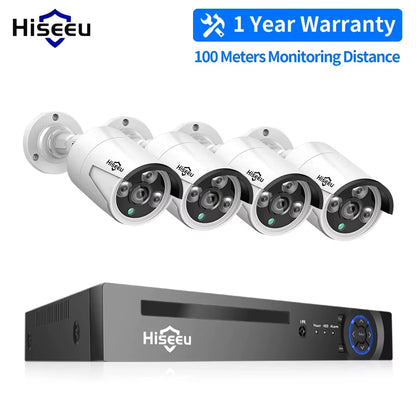 5MP 3MP 8CH POE NVR Video Audio Record ONVIF CCTV IP Security Surveillance Camera System Kit Set Outdoor House Waterproof