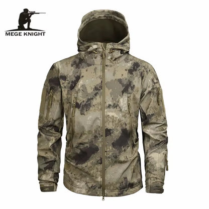 Mege Brand Clothing Autumn Men'S Military Camouflage Fleece Jacket Army Tactical Clothing Male Camouflage Windbreakers