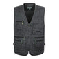 8XL 9XL 10XL New Male Casual Summer Big Size Cotton Sleeveless Vest with Many 16 Pockets Men Multi Pocket Photograph Waistcoat