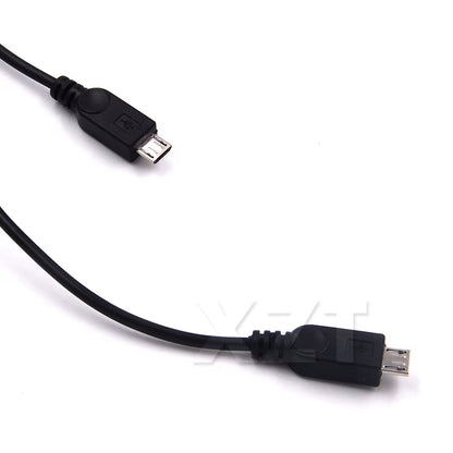 AT 1PCS Micro USB 2.0 Splitter Y 1 Female to 2 Male Data Charge Cable Extension Cord for Phone High Quality Sync Data Cable
