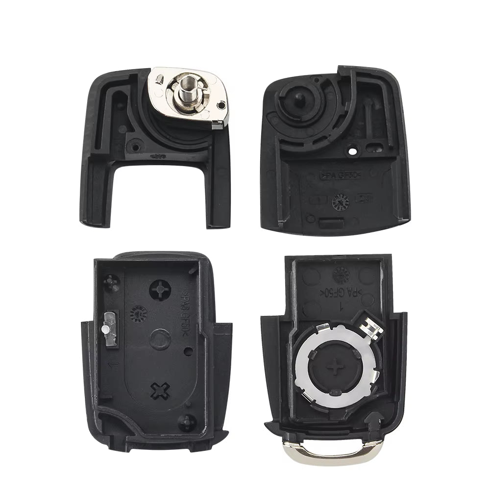 2 Buttons Remote Flip Folding Car Key Shell for VW Volkswagen MK4 Bora Golf 4 5 6 Passat Polo Bora Touran