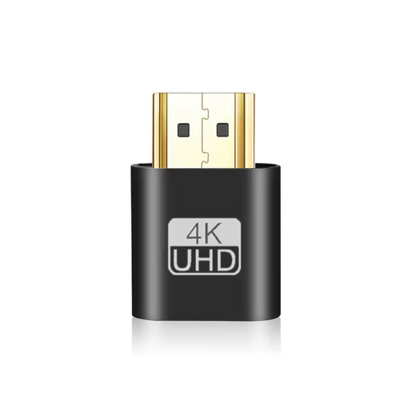1Pcs VGA Virtual Display Adapter Hdmi-Compatible 1.4 DDC EDID Dummy Plug Headless Ghost Display Emulator Video Card Lock Plate