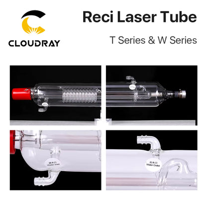 Reci W2/T2 90W-100W CO2 Laser Tube Wooden Box Packing Dia. 80Mm/65Mm CO2 Laser Engraving Cutting Machine S2 Z2