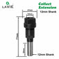 1 Pc 1/4" 8Mm 12Mm 1/2" Shank Router Bit Extension Rod Collet Engraving Machine Extension Milling Cutter for Wood MC04003
