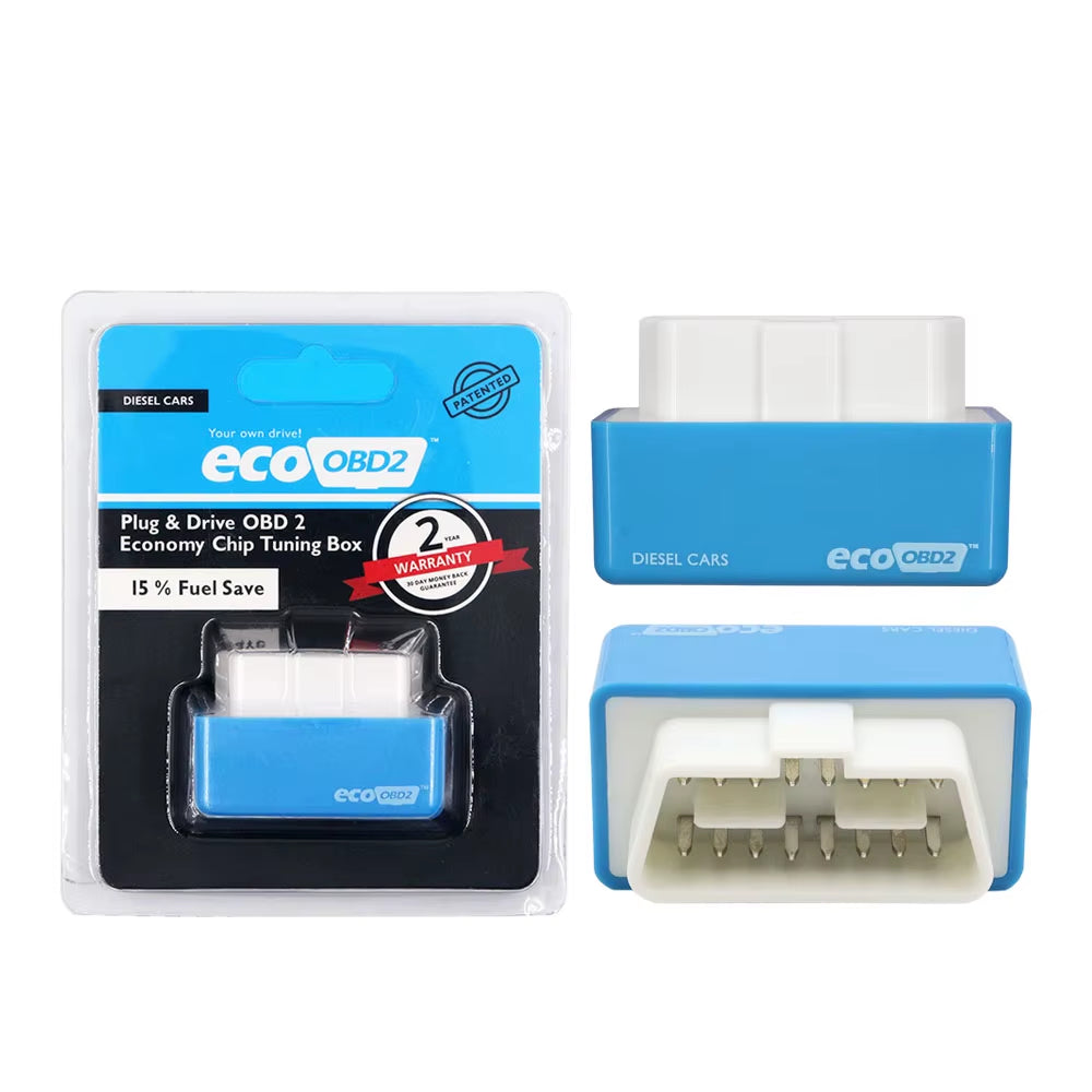15% Fuel save Ecoobd2 Nitro Obd2 for Benzine Petrol Gasoline Cars Eco OBD Diesel Nitro OBD2 Chip Tuning Box Plug&Driver