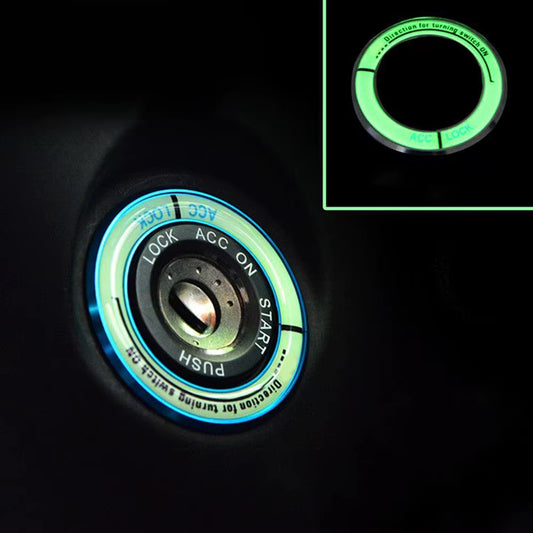 Luminous Ignition Switch Cover Key Switch Decoration Ring for KIA RIO Ceed Sportage R for Hyundai Verna Sonata Elantra
