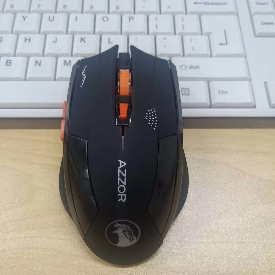 2400DPI Gaming Wireless Mouse Slient Button Computer Mouse Built-In Lithium Battery 2.4G Optical Engine Mouse for Pc/Laptop