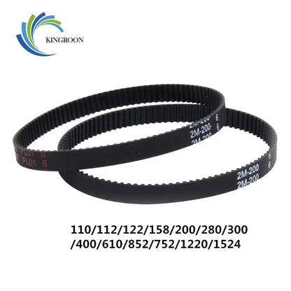 10Pcs 2GT Closed Loop Timing Belts GT2 6Mm Close Belt Rubber Synchronous 110 122 158 200 280 300 400 610 852Mm 3D Printer Part