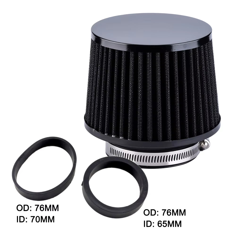 R-EP Universal Car Air Intake Filter 76MM 70Mm 65Mm Performance High Flow Filters for Cold Air Intake 3Inch 2.75Inch 2.5Inch