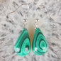 13X22MM Obsidian Clear Quartz Lapis Lazuli Rose Pink Quartz Opal Obsidian Drop Cone Bead Hook Dangle Earrings 1Pair