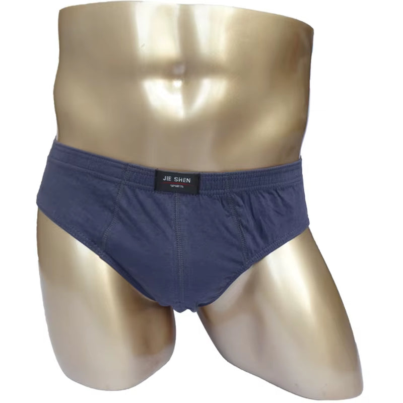 Mens Briefs 100% Cotton plus Size Men Underwear L/XL/XXL/XXXL/4XL/5XL Men'S Breathable Panties 1PCS