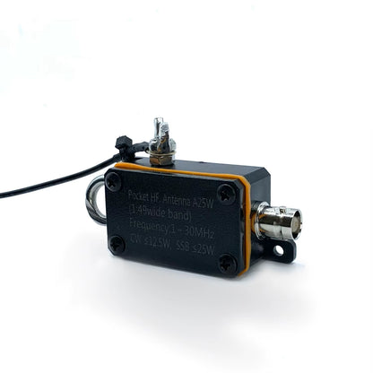 1-30Mhz Pocket HF Antenna, Shortwave Antenna, Inverted V Horizontal Balun Long Line Wideband End-Fed Antenna