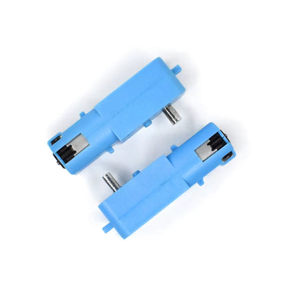DC 3V-6V 1:90 Metal Gear Motor All Metal/Half Metal Single Axis Gear Motor Robot Intelligent Vehicle Speed Reducer TT Motor Blue