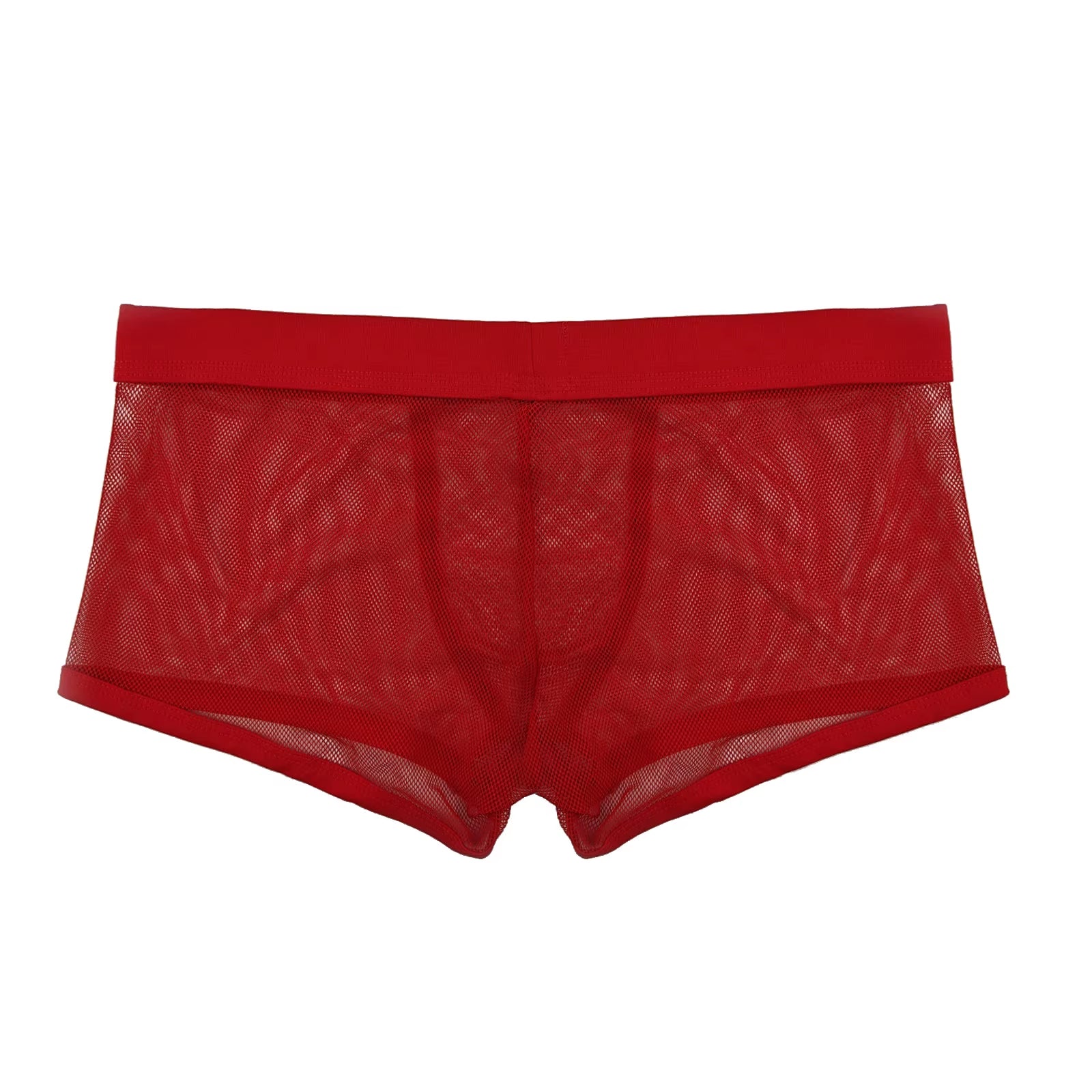Boxers Men Mesh Sheer Underwear Sexy Man Transparent Boxer Shorts Underpants Trunks Cueca Panties See-Through Bottoms