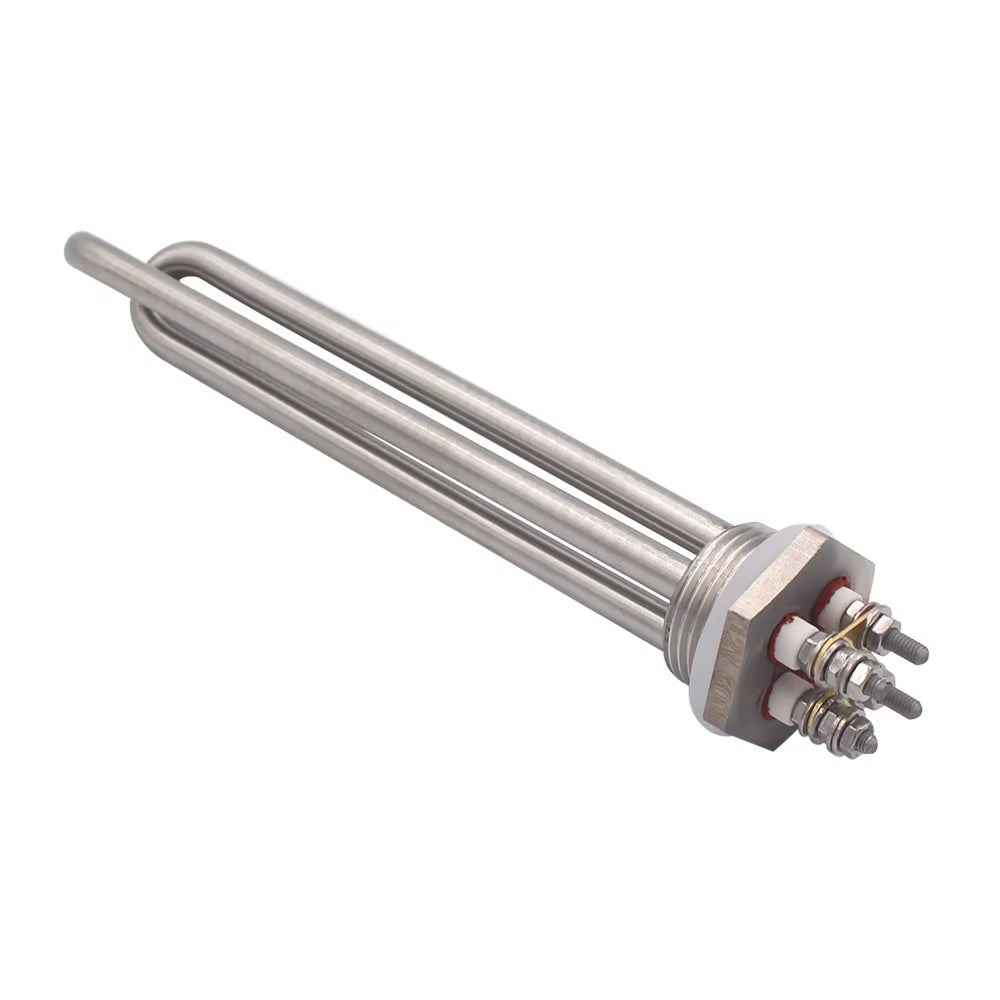DN25 Immersion Tubular Electric Heater 12V 24V 36V 48V 300W 600W 900W 1200W 1500W 304SS Solar DC 1 Inch Water Heating Element