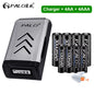 4Pcs 3000Mah 1.2V AA Rechargeable Batteries+4Pcs 1100Mah 1.2V AAA Battery NI-MH AA AAA Rechargeable Battery for Camera Toy